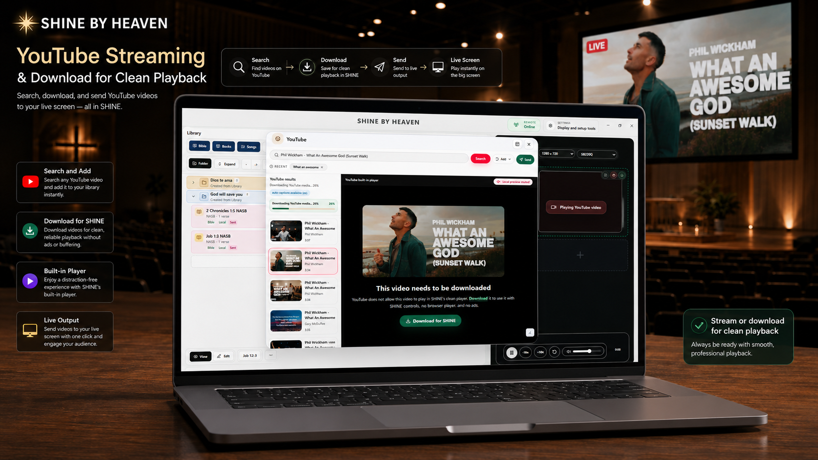 SHINE YouTube workflow